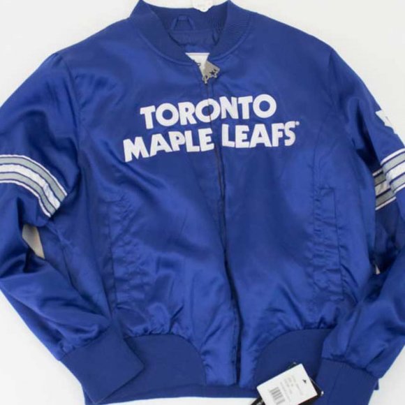 WOMENS XL LEAFS STARTER JACKET - Picture 1 of 1